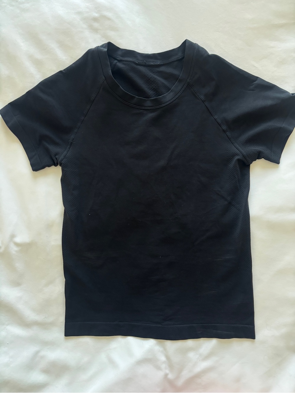 CRZ YOGA Seamless Waist Length Crewneck Short Sleeve